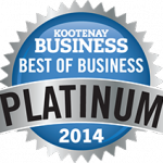 Kootenay Business 2014 Platinum Winner